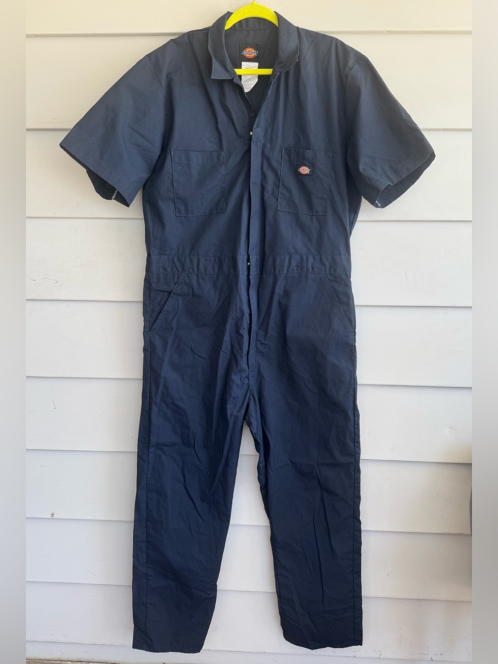 Dickies Mens Navy Short-Sleeve Coveralls L